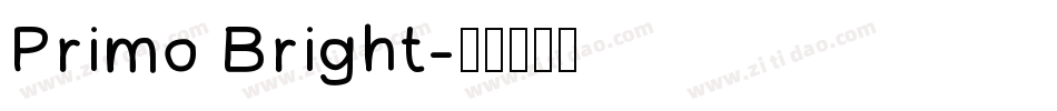 Primo Bright字体转换